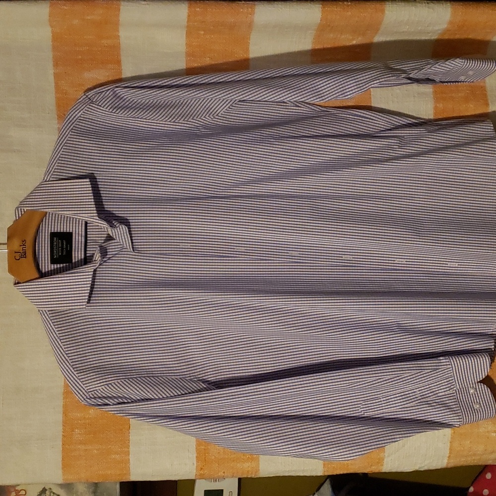 Nordstrom Tech-Smart Trim Fit 16 1/2 34-35 Dress Shirt